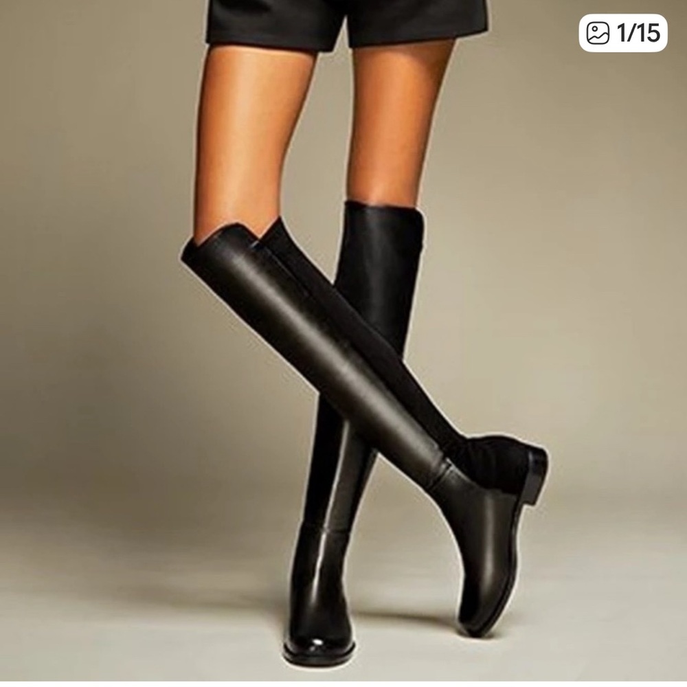 Stuart Weitzman Black Over the Knee Boots